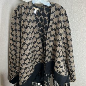 Michael by Michael Kors logo sweater poncho